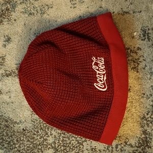 Reversible Coca cola beanie